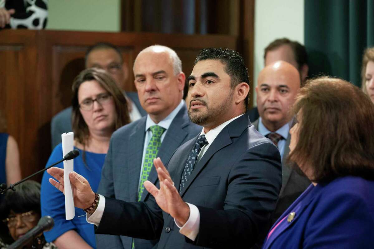State Rep. Armando Walle, D-Houston, leads the House Hispanic caucus response to Gov. Greg Abbott's call for a special session on Thursday.