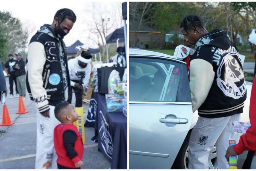 Travis Scott Distributes Toys to Thousands of Children in Houston After Astroworld Tragedy in November