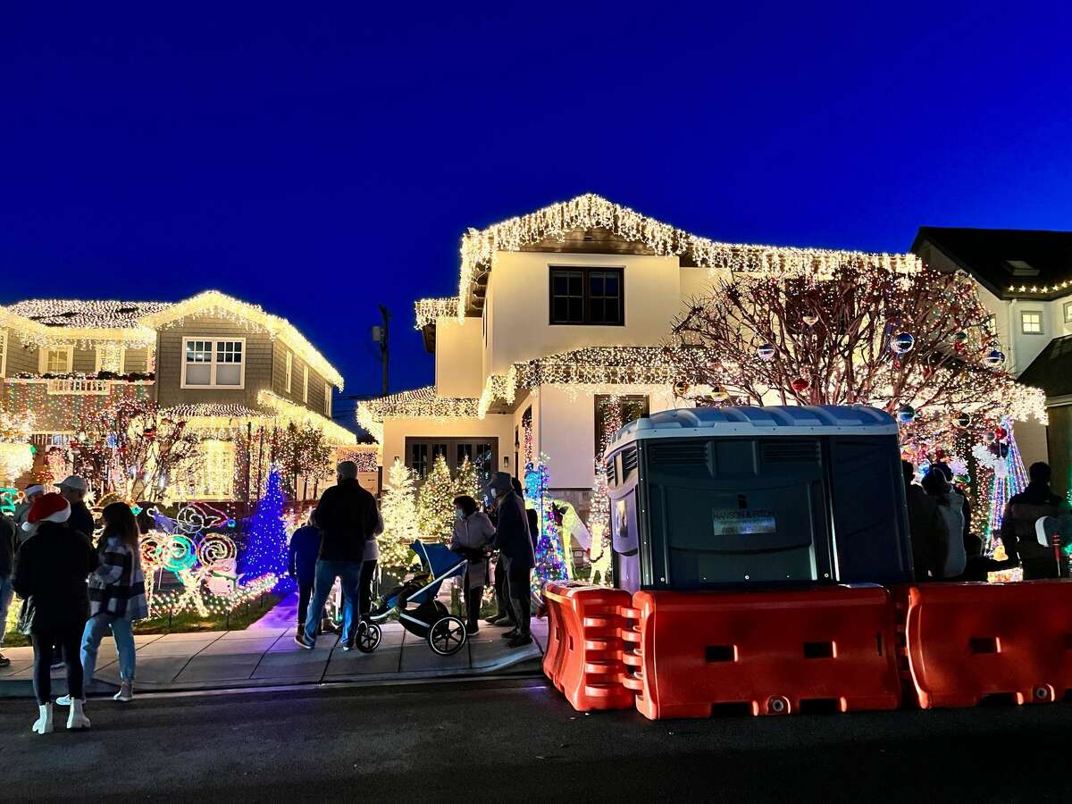 Eucalyptus Avenue in San Carlos is a go-to location in the Bay Area to see over-the-top Christmas displays.