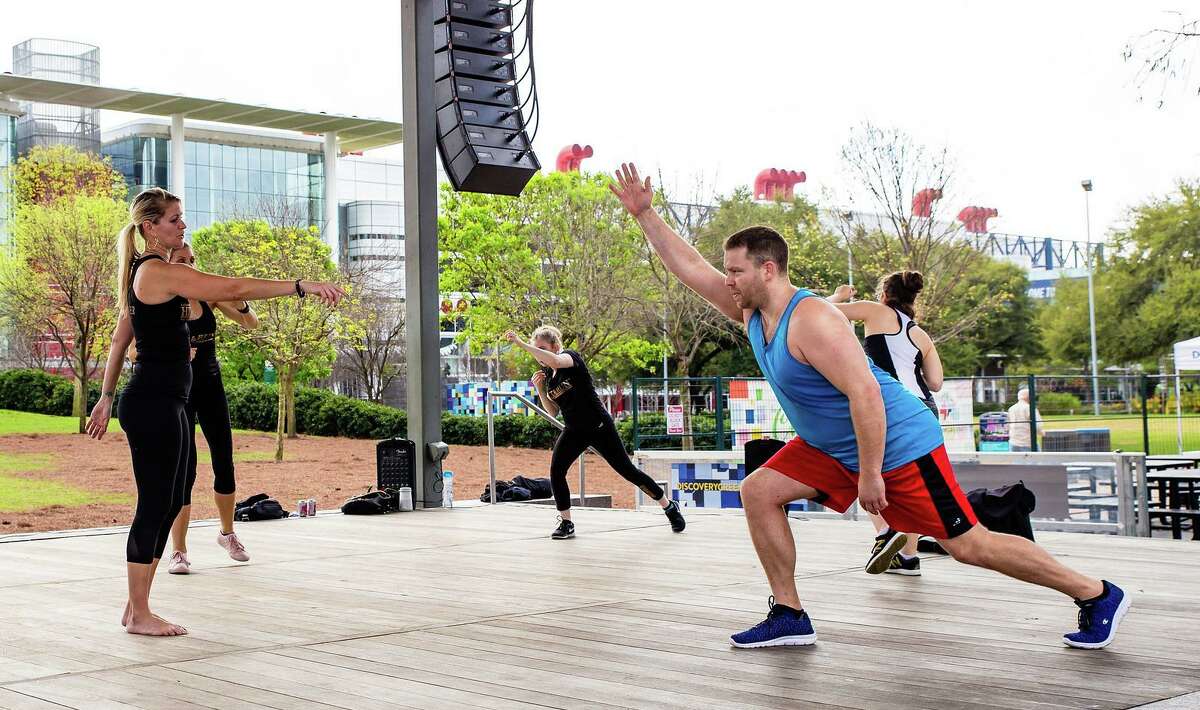 HIIT at Discovery Green.