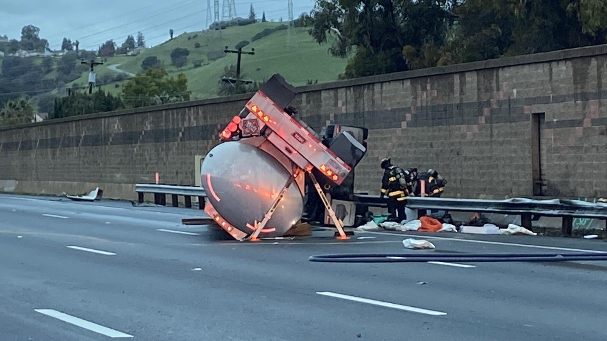 Overturned tanker truck forces dozens of Fremont residents to evacuate Christmas Eve morning - Vimarsana News
