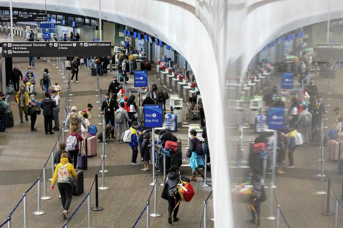 Travelers should keep in mind that COVID-19 transmission risk is actually higher in airports than on airplanes, said Peter Chin-Hong of UCSF.