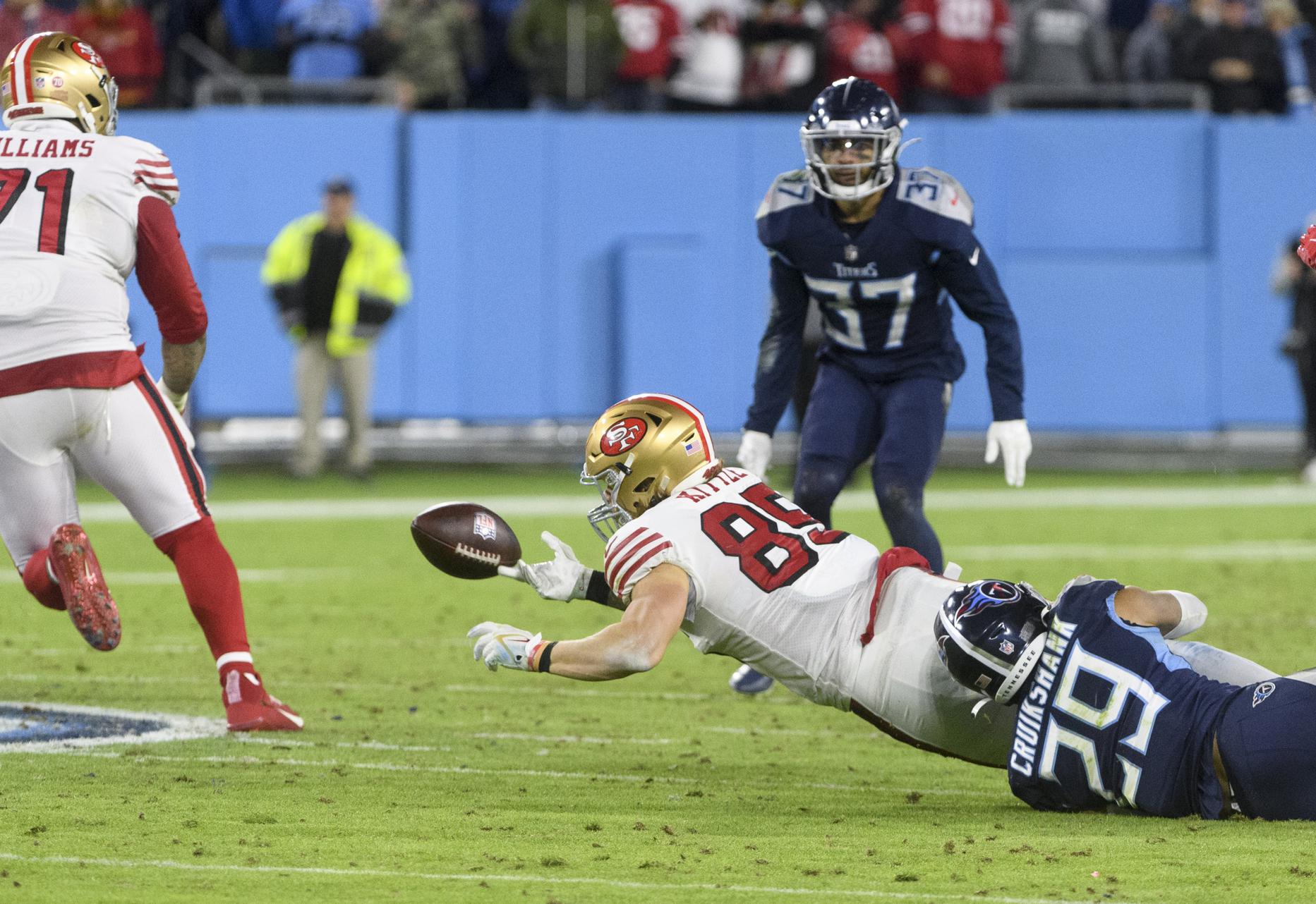 49ers' game grades vs. Titans: Struggles by Jimmy Garoppolo