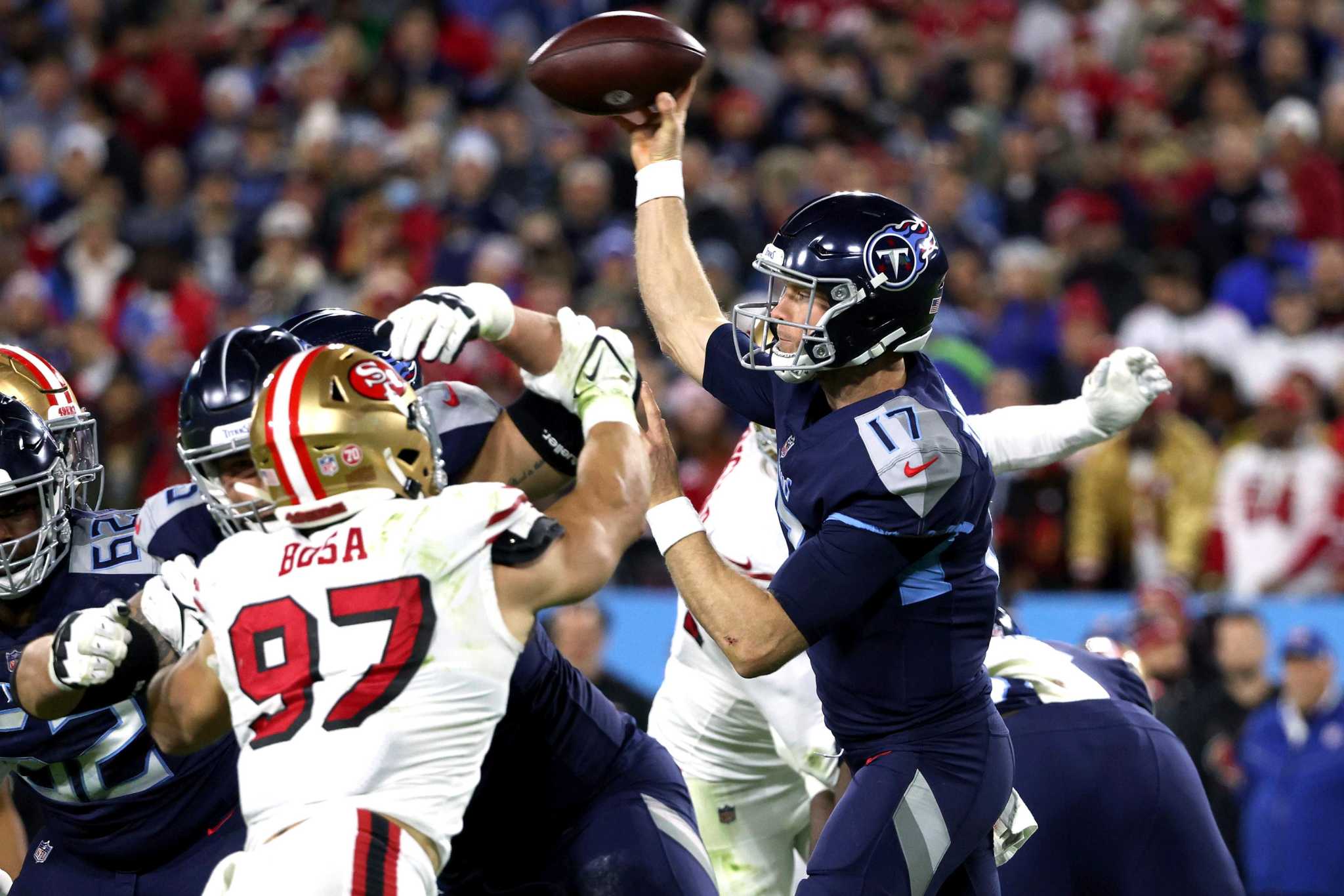 49ers ride Bosa, Kittle rampages to eighth-straight win – KNBR