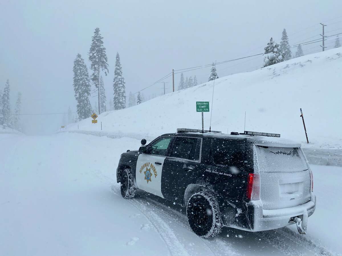CHP Truckee tweeted this view of I-80 on Christmas Day 2021.