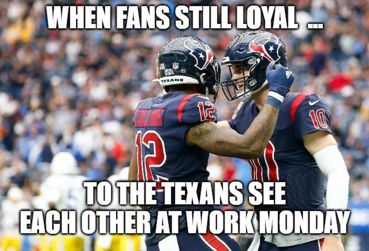 Memes celebrate the Texans' upset of the Chargers