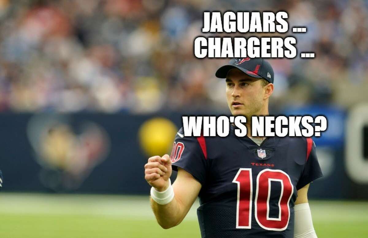 Memes celebrate the Texans' upset of the Chargers