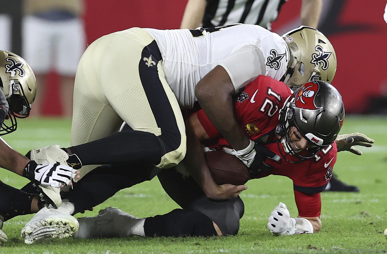 Cam Jordan Sacked His Shoes to Help a Draft Prospect Run Drills at the NFL  Combine - Sports Illustrated New Orleans Saints News, Analysis and More