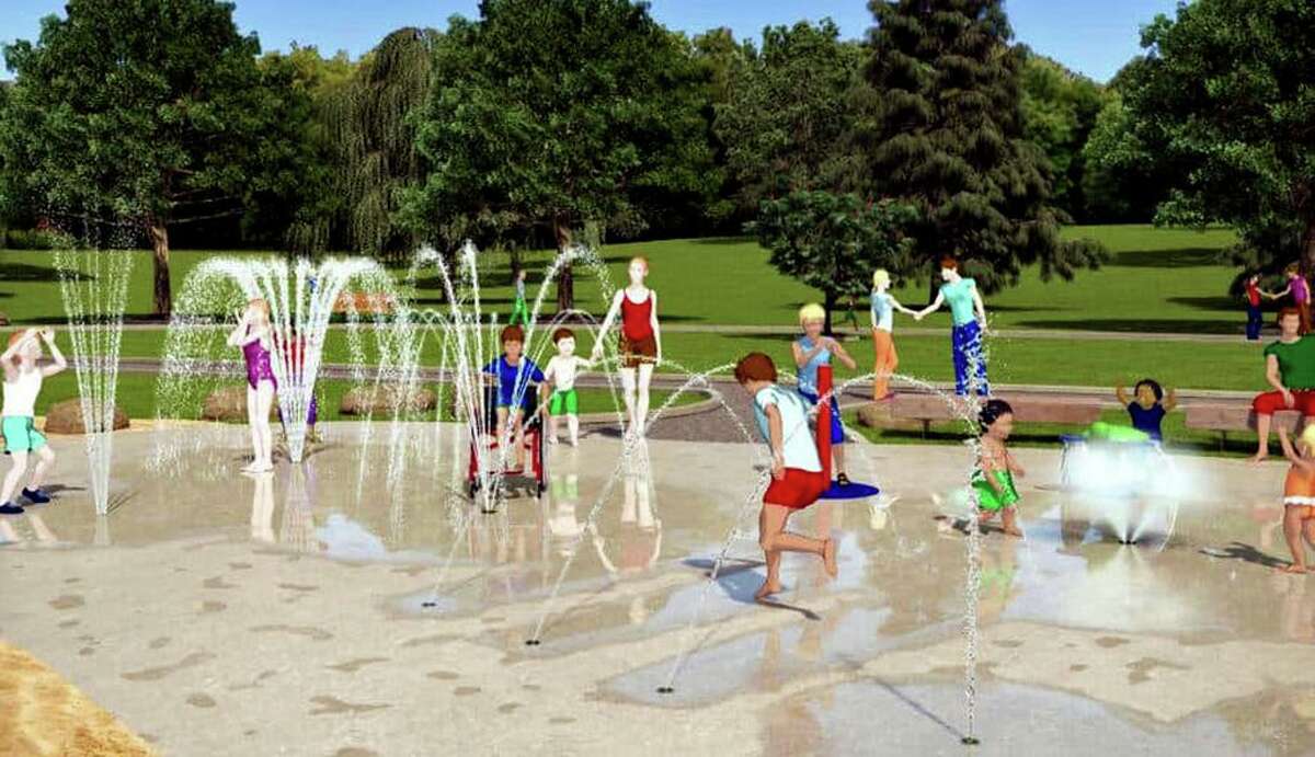 Image of what Guilford's splash pad will look like.