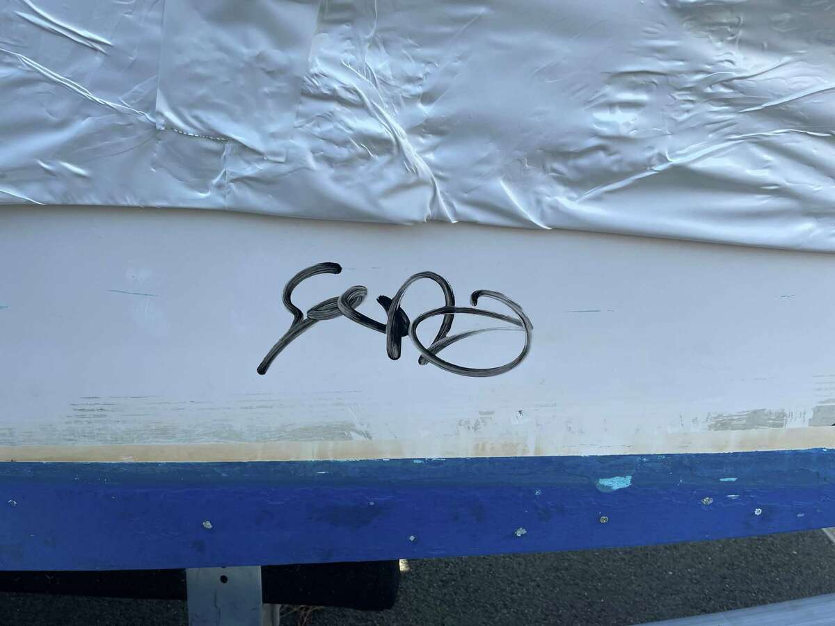 Authorities continue to investigate after several boats were found vandalized at the South Benson Marina in Fairfield, Conn., during December 2021.