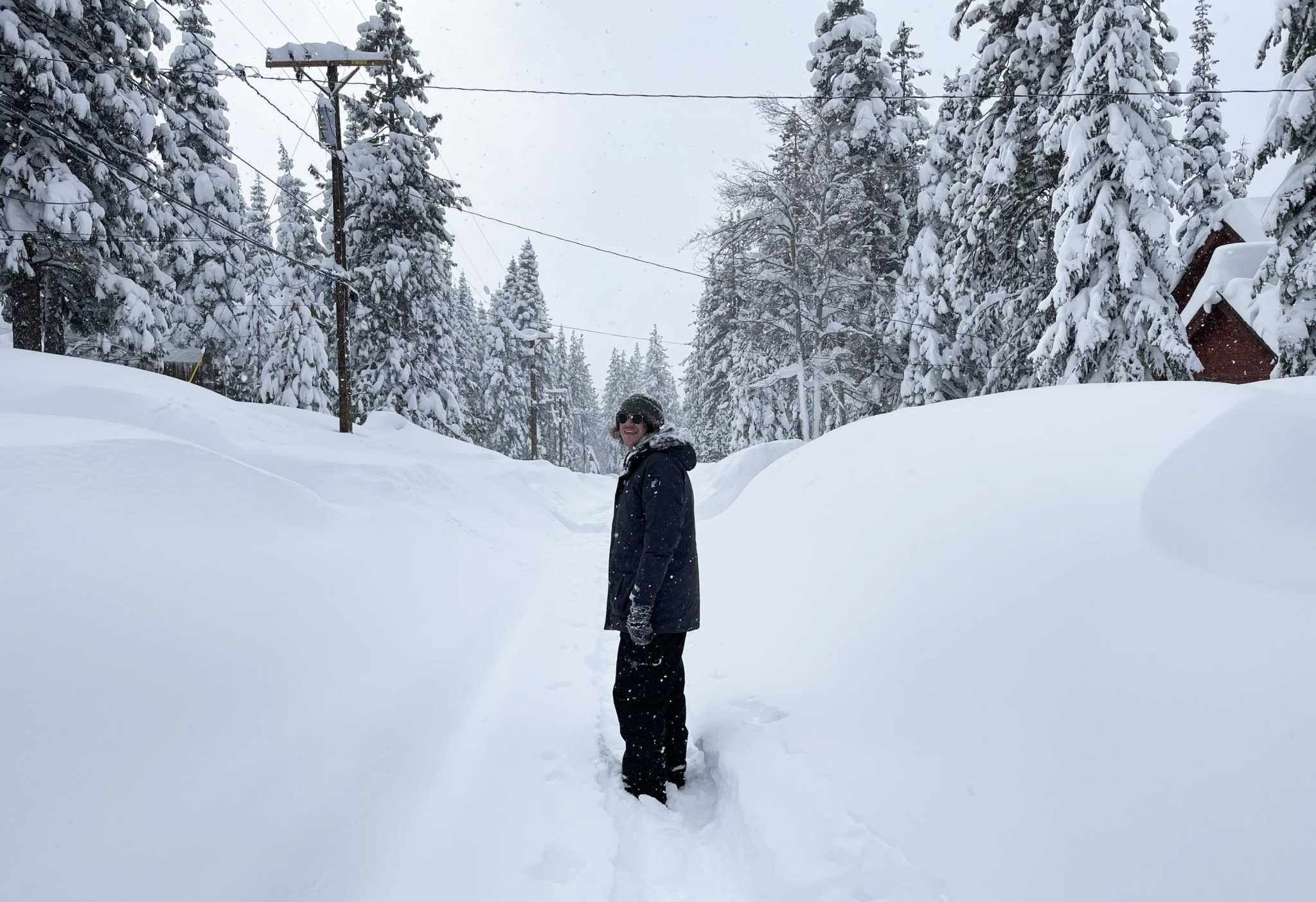 Record snowfall in the Sierra Storms smash 51yearold record, force