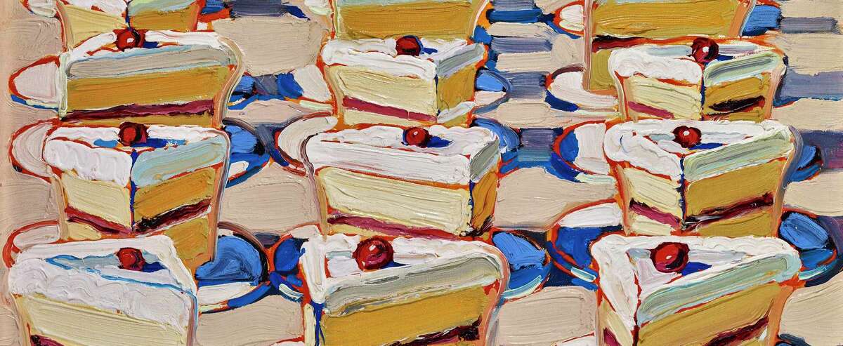 "Boston Cremes," a 1962 oil on canvas, is one of 100 images on display in "Wayne Thiebaud 100" at the McNay Art Museum.