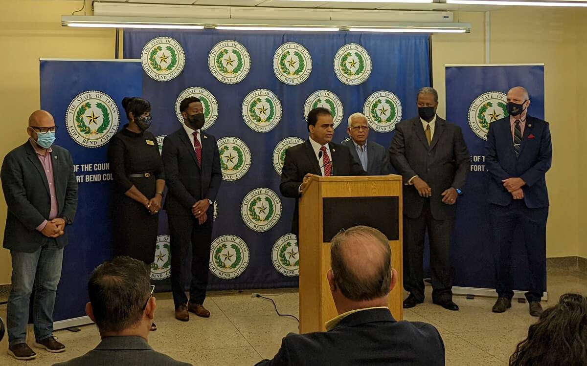 Fort Bend County Judge KP George held a news conference Tuesday to announce the first set of ARPA grant recipients.