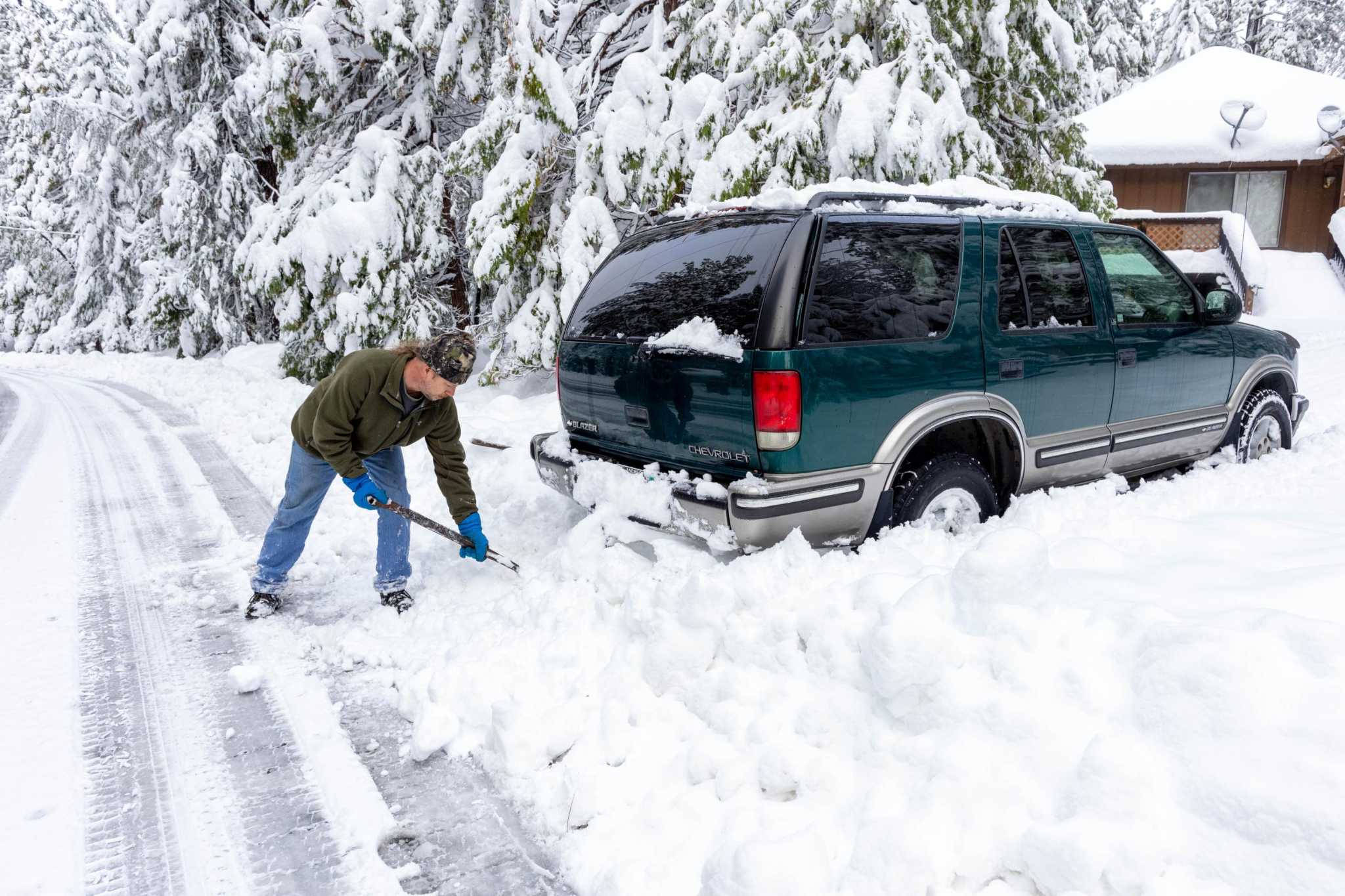 These photos show Tahoe homes buried by recent snow storms