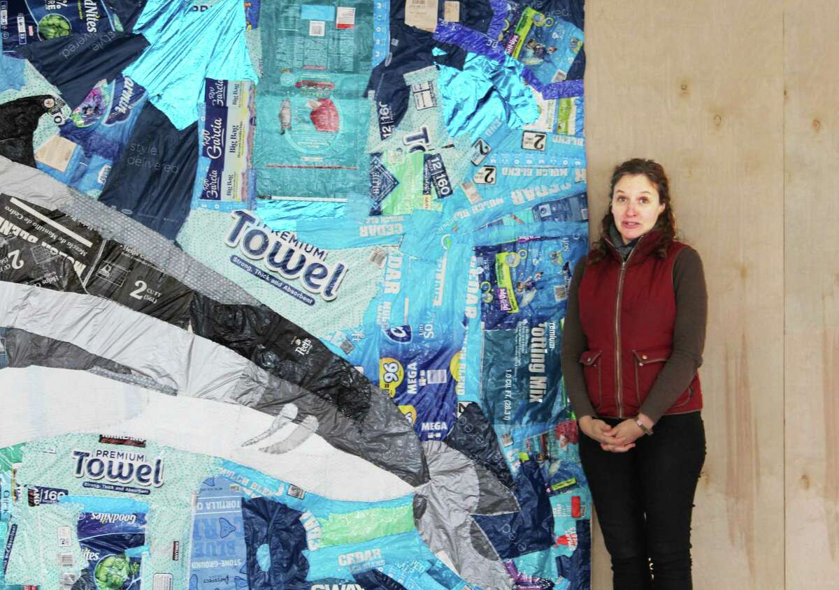 Middletown artist and research scientist Kat Owens is asking for community participation in an ambitious project to create a life-size, 60-foot replica of a whale at 428 Main St., the old Woolworth’s building.
