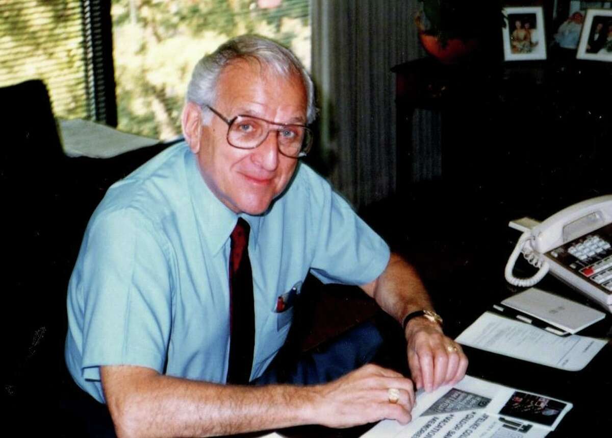 Carl Bennett at work in an undated family photo.