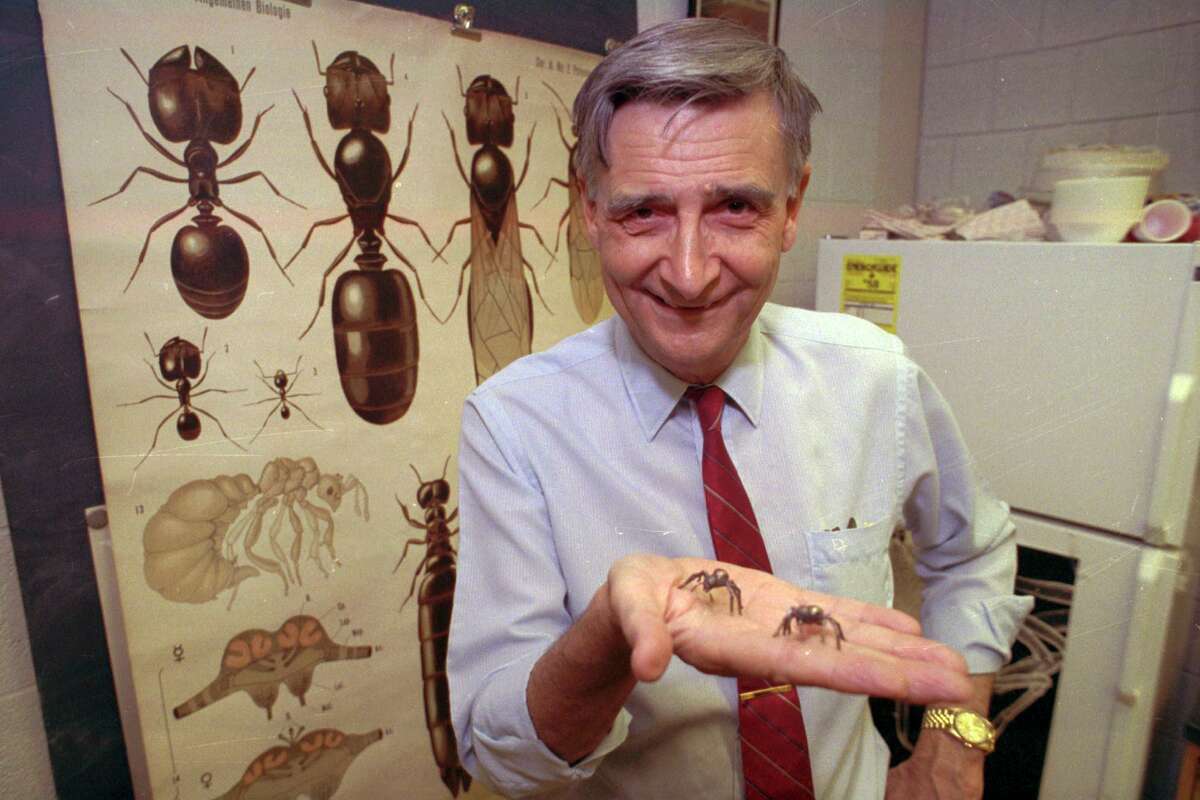 Edward O. Wilson, pioneering biologist and Pulitzer Prize winner, is pictured in 1991. He died on Dec. 26 at the age of 92.