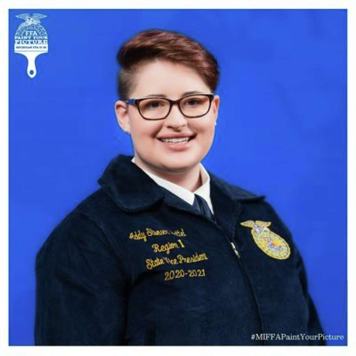 Addy Stuever Battel was recognized by the national FFA for her organization's contributions to her community.