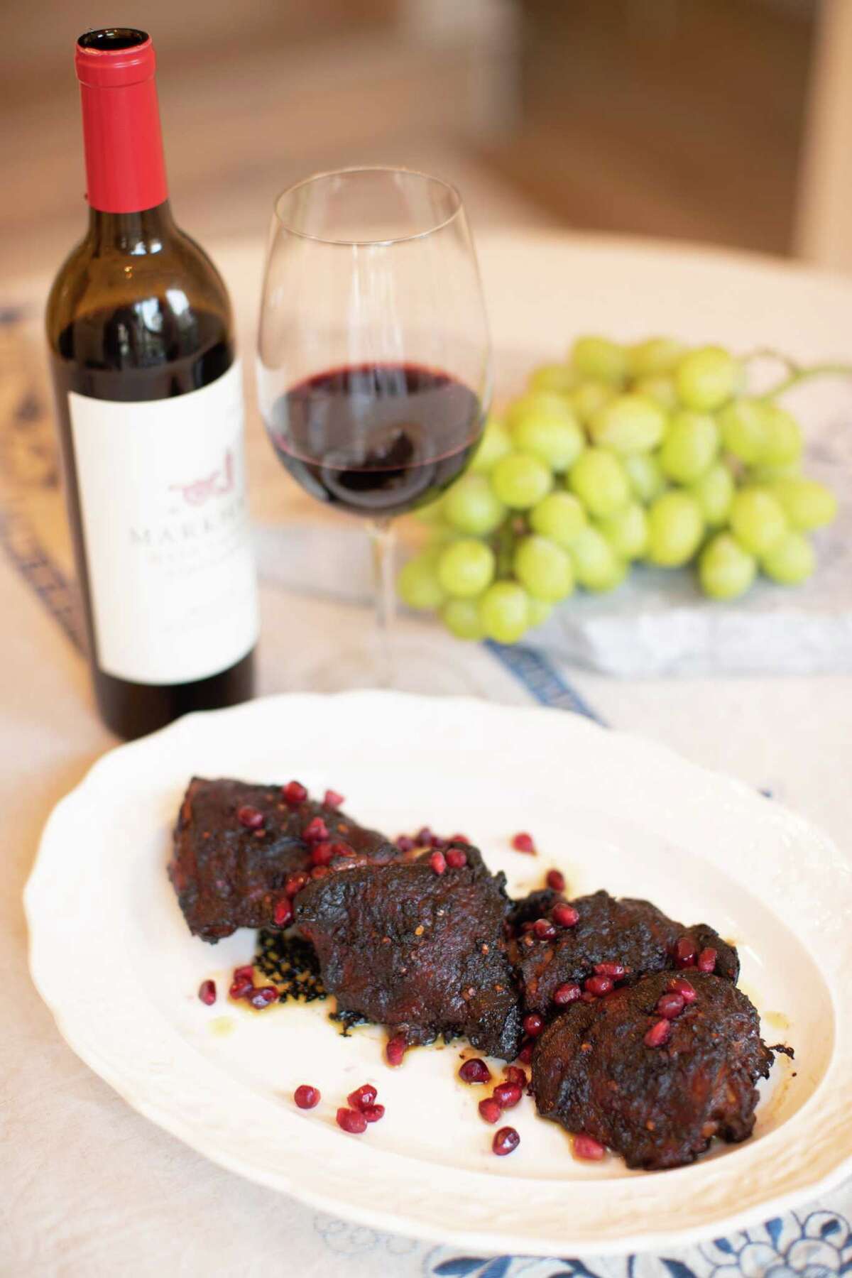 Recipe Pomegranate and Sumac Chicken captures flavors of the Mediterranean