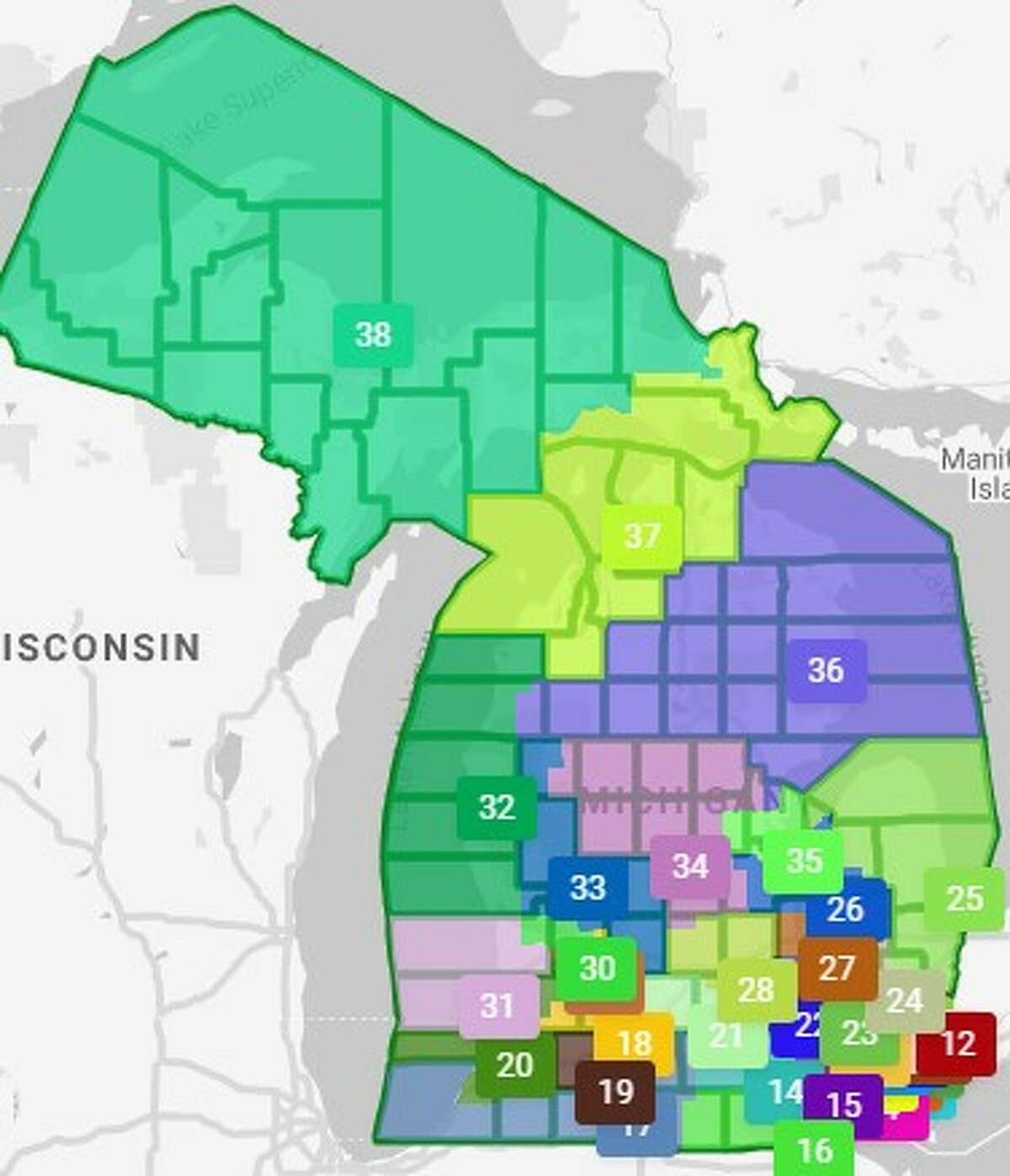 New Michigan House, Senate maps split Manistee County