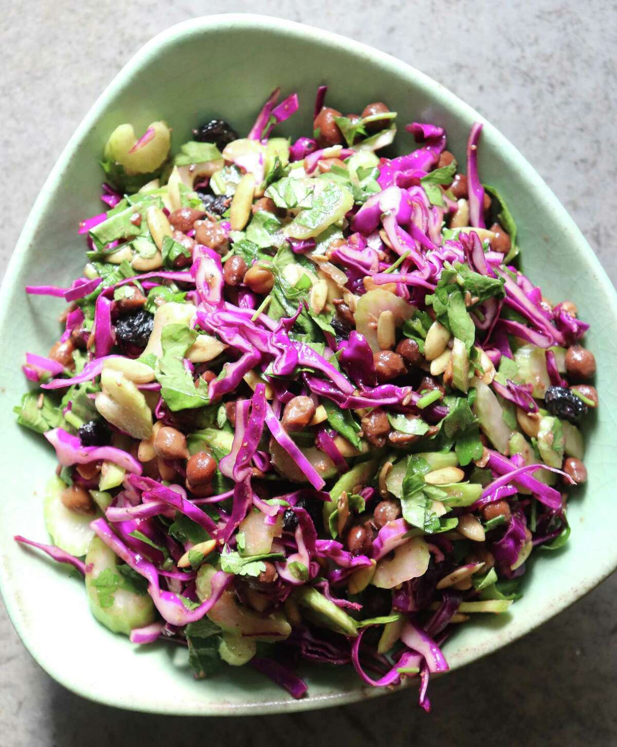 Use your favorite beans (pinto, black, garbanzo or black-eyed peas) to create a filling bean salad.