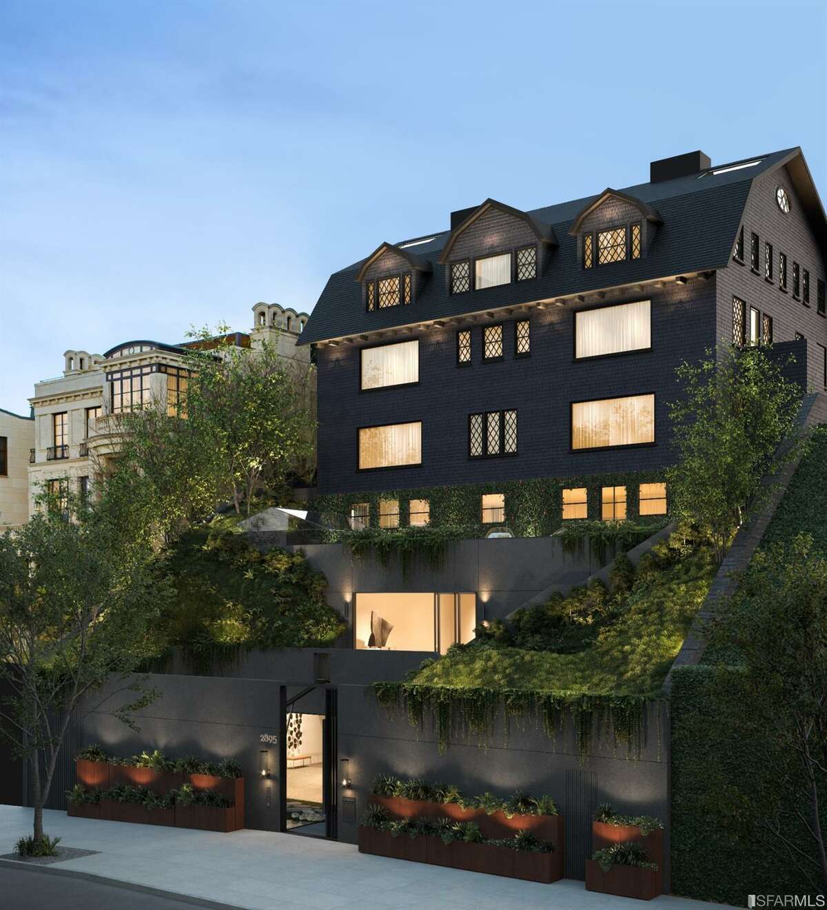 #3: 2950 Pacific Ave., $29.5 million This image is a rendering of what the new abode will look like, now facing out on Broadway instead of Pacific.  Image: Steelblue
