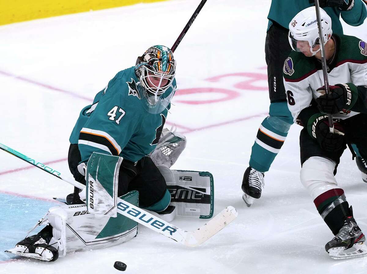 San Jose Sharks goaltender James Reimer has exceeded expectations for the team and is “Arguably our MVP of the season up to this point,” says head coach Bob Boughner.