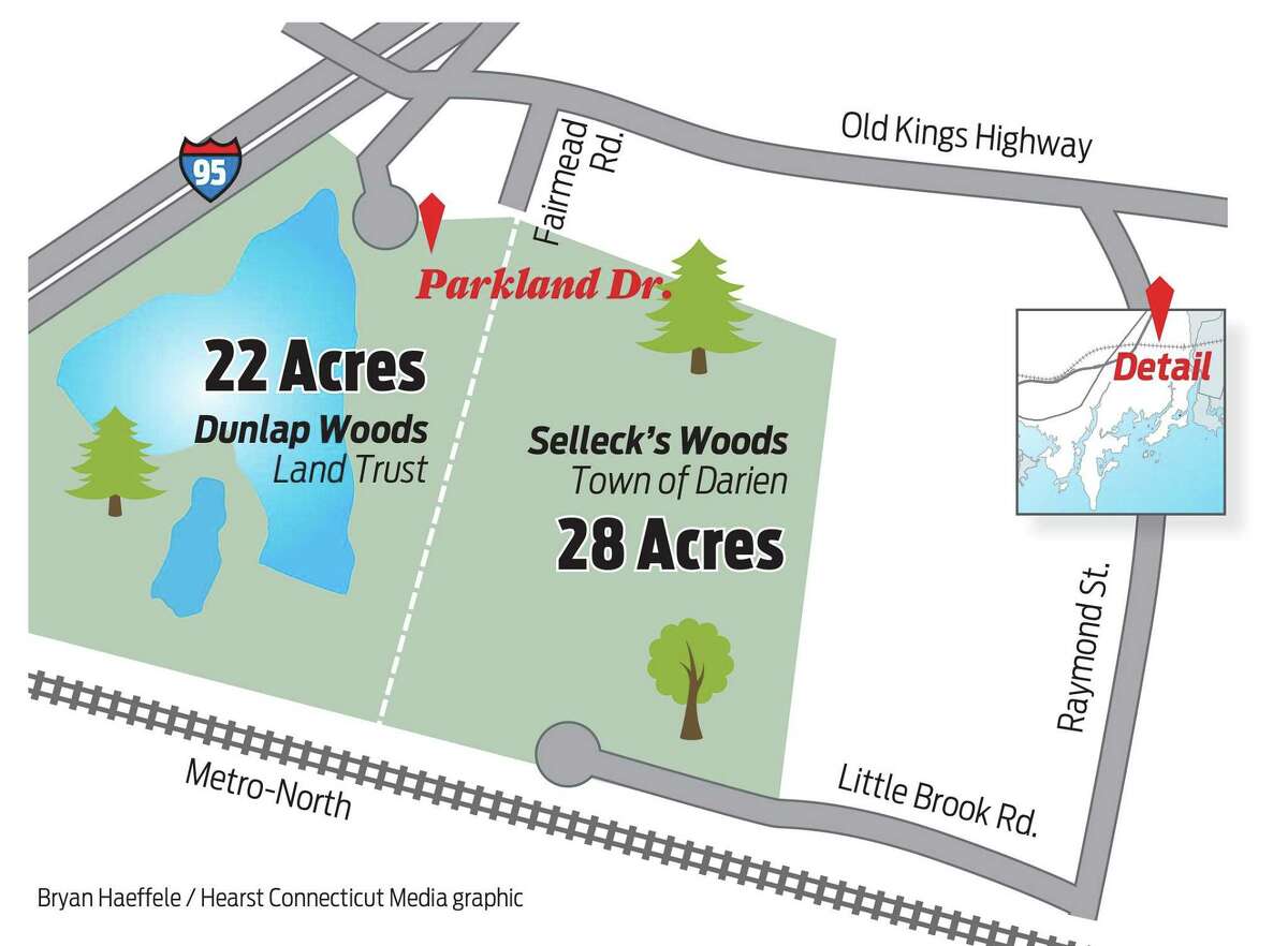 This 50-acre nature preserve is central to a fierce debate between developers and nearby residents who oppose the conversion of the 3 Parklands office building into a 60-unit housing complex.