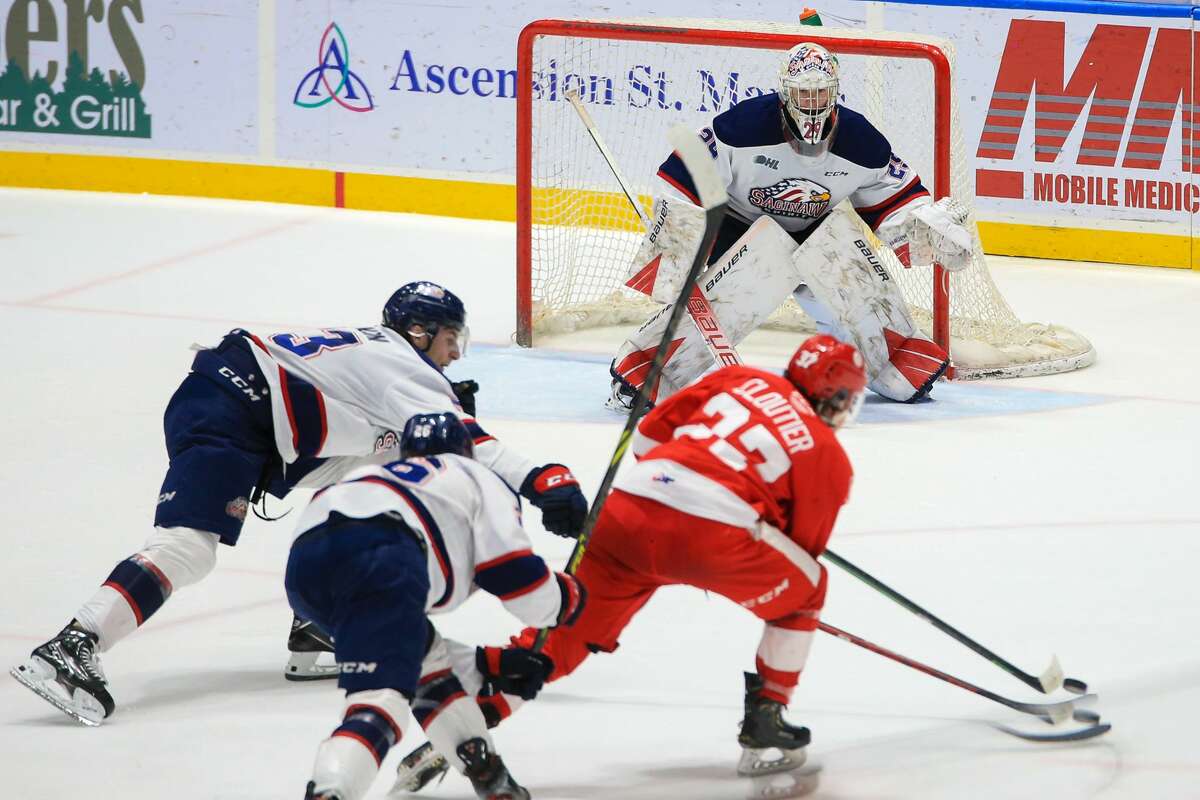 The Saginaw Spirit topped the Soo Greyhounds at home Thursday, Dec. 30. 
