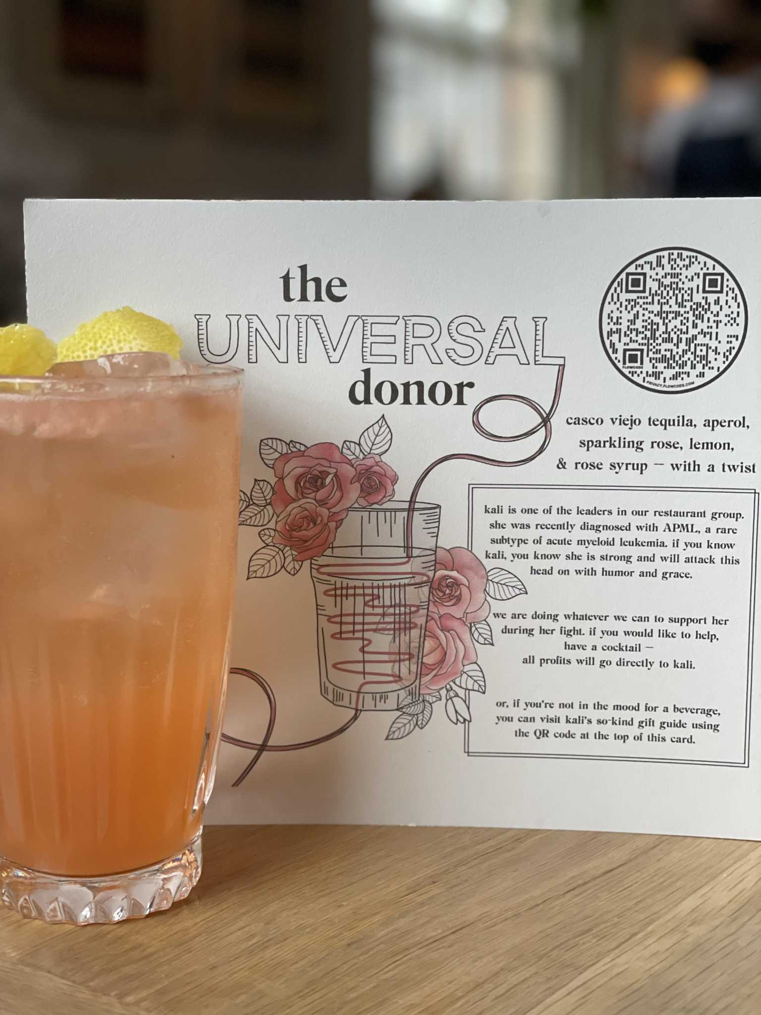Westport restaurant creates new cocktail to help employee with cancer - Vimarsana News