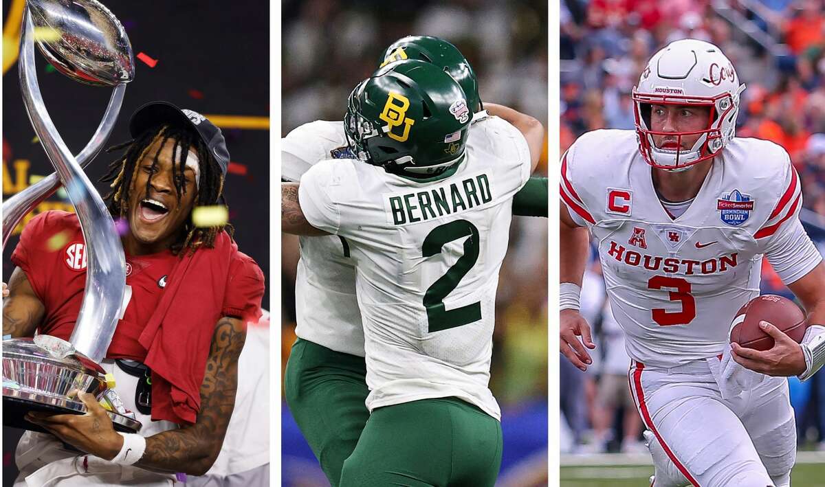 Alabama (left), Baylor (middle) and Houston all represented their conferences well this bowl season.