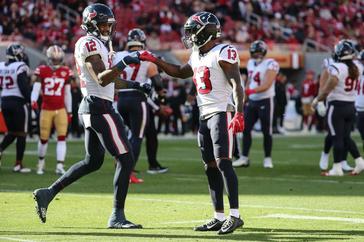 Neither Brandin Cooks (13) nor Nico Collins have a 100-yard receiving game for the Texans this season as Houston's passing game has struggled.