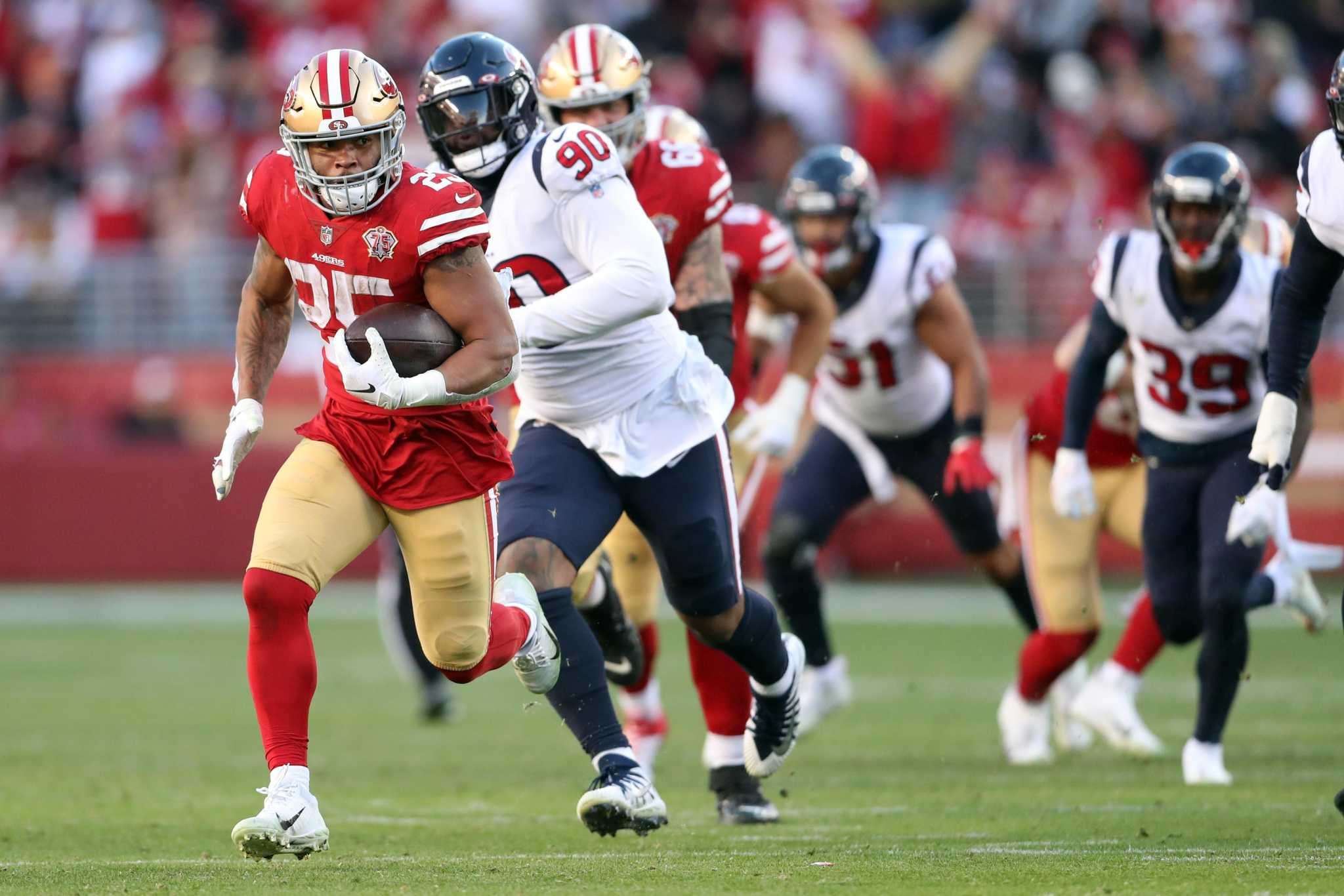 Wide receiver (13) Brandin Cooks of the Houston Texans against the San  Francisco 49ers in an NFL football game, Sunday, Jan. 2, 2022, in Santa  Clara, CA. The 49ers defeated the Texans