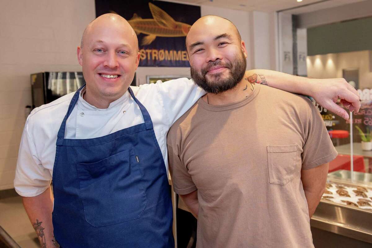 Chef Christopher Haatuft, owner of Lysverket, a modern Nordic restaurant in Bergen, Norway, is co-owner of Golfstrommen, a new seafood restaurant at Post Market food hall in downtown Houston, with chef-restaurateur and co-owner Paul Qui.