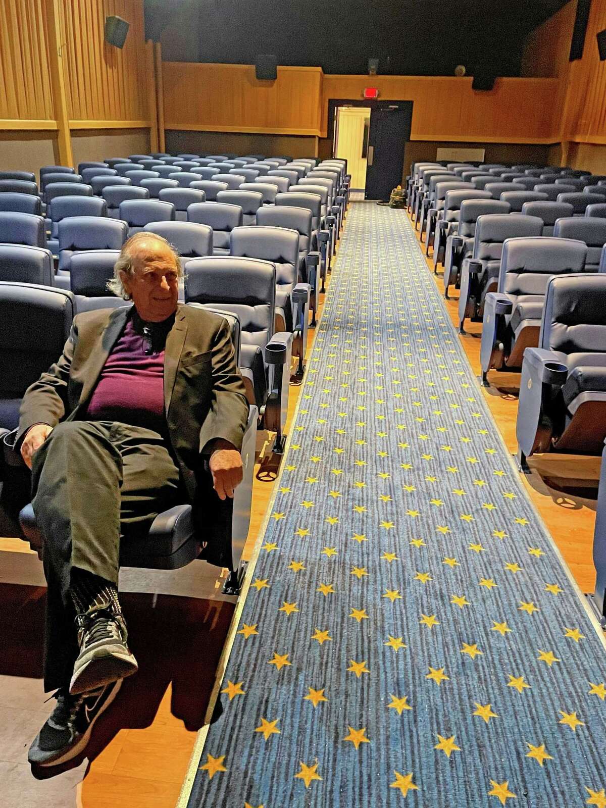 Harold Blank, new owner of Madison Cinemas in the refurbished theater.