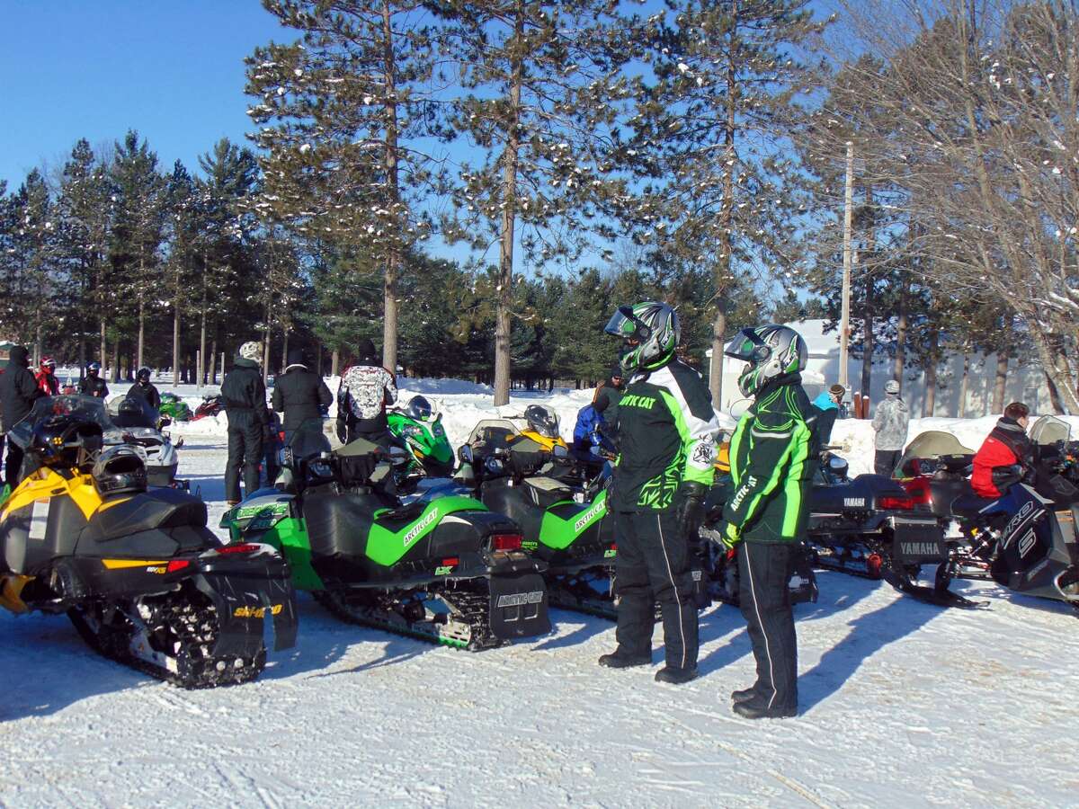 Every winter, snowmobile enthusiasts from miles around come for a blessing for a safe season.