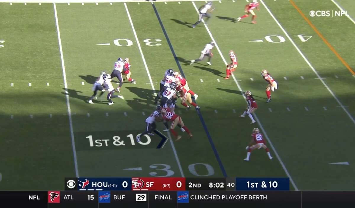 Texans film room: How offense was knocked unbalanced vs. 49ers