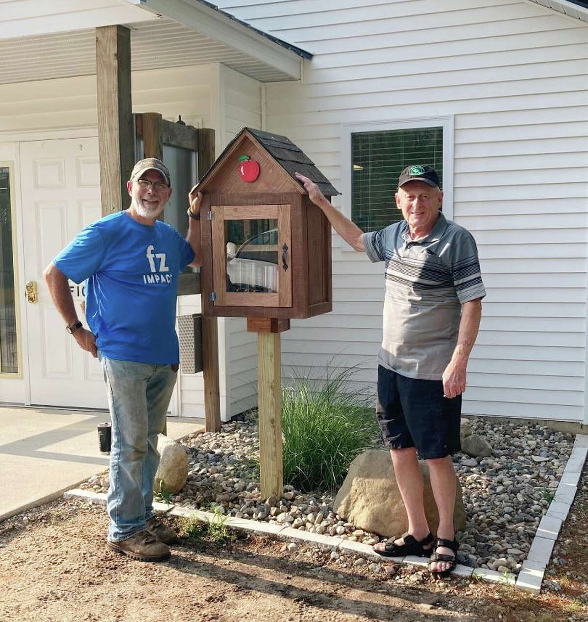 In 2021, Luther Area Public Library took part in a project to distribute books for little libraries made by the Pine River advanced shop class. Several mobile libraries were distributed to municipalities in surrounding areas, including Elk Township.