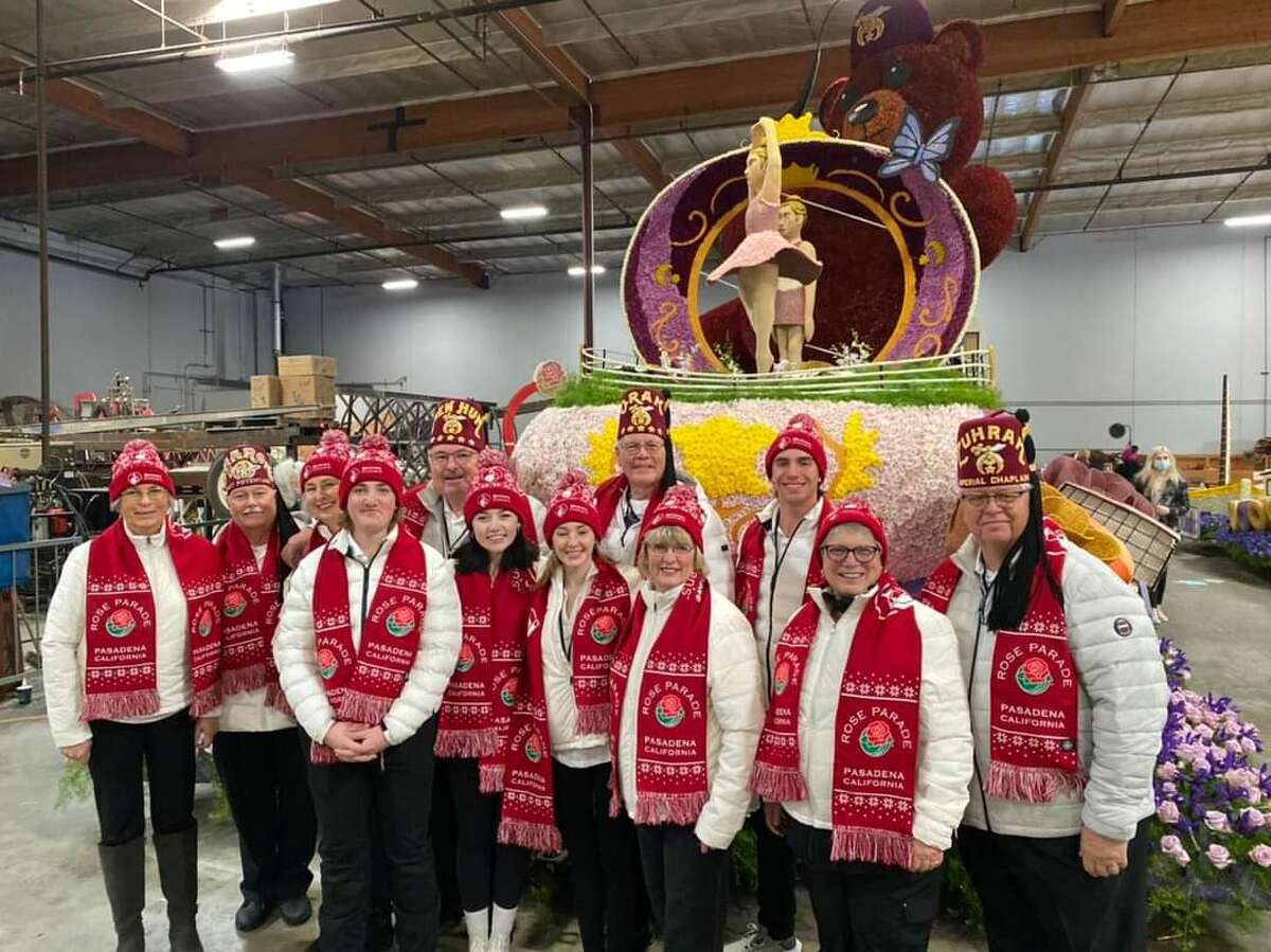 All individuals who rode on the Shriners Children's float in the Rose Parade on Saturday. 