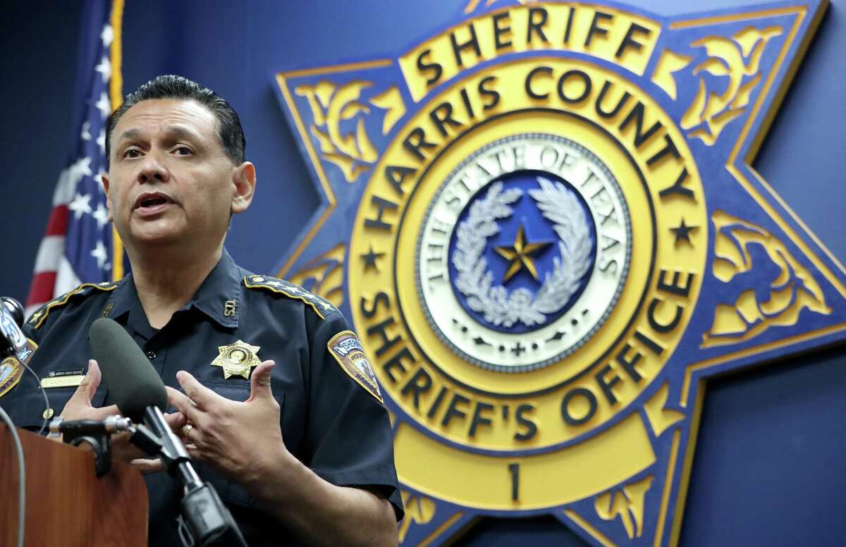 Harris County Sheriff Ed Gonzalez discusses jail safety during a press conference at the Harris County Sheriff’s office, Wednesday, Dec. 8, 2021 in Houston.