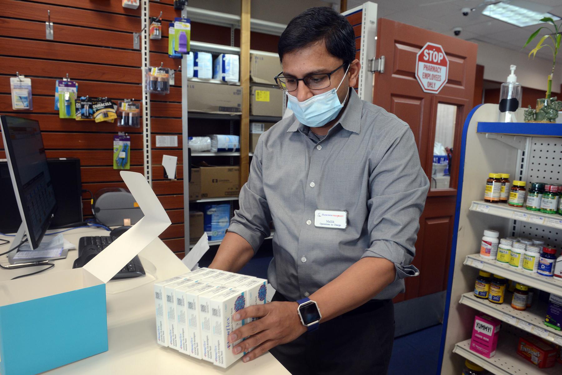 Bridgeport’s Hancock Pharmacy maintains supply of COVID19 athome test