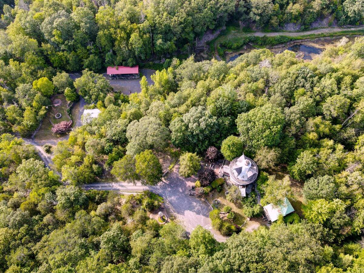 The 2,118-square-foot, $799,000 home, located at 107 Fishcreek Road in Saugerties, sits on a five-acre property that features a stream and pond.