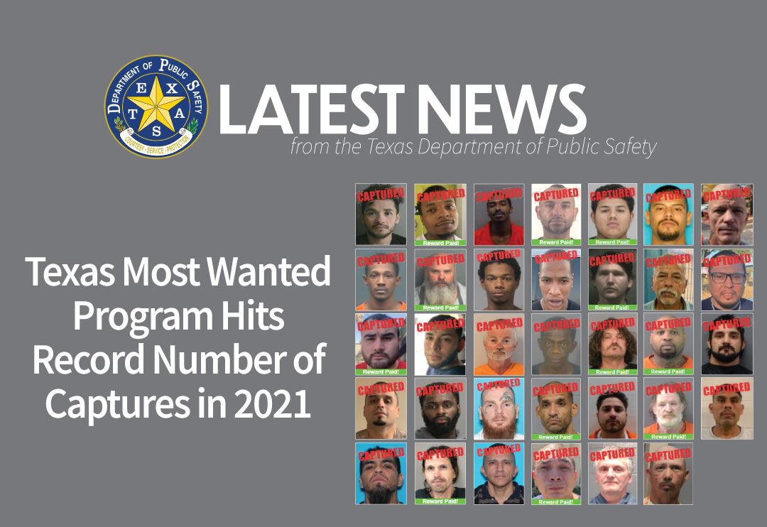 Texas 10 Most Wanted logged record number of captures last year - Vimarsana News