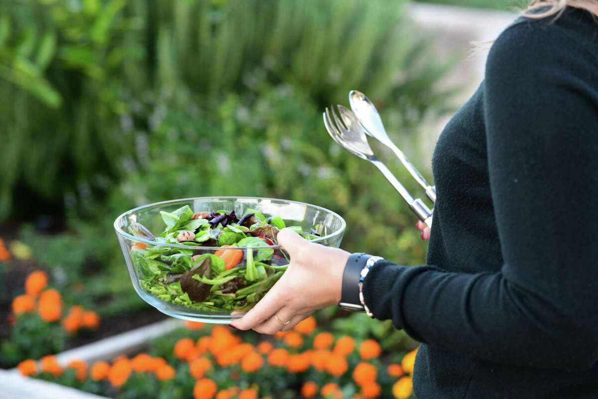 Grow your own salad. The U.S. Department of Agriculture recommends at eating at least 2½ cups of vegetables per day.