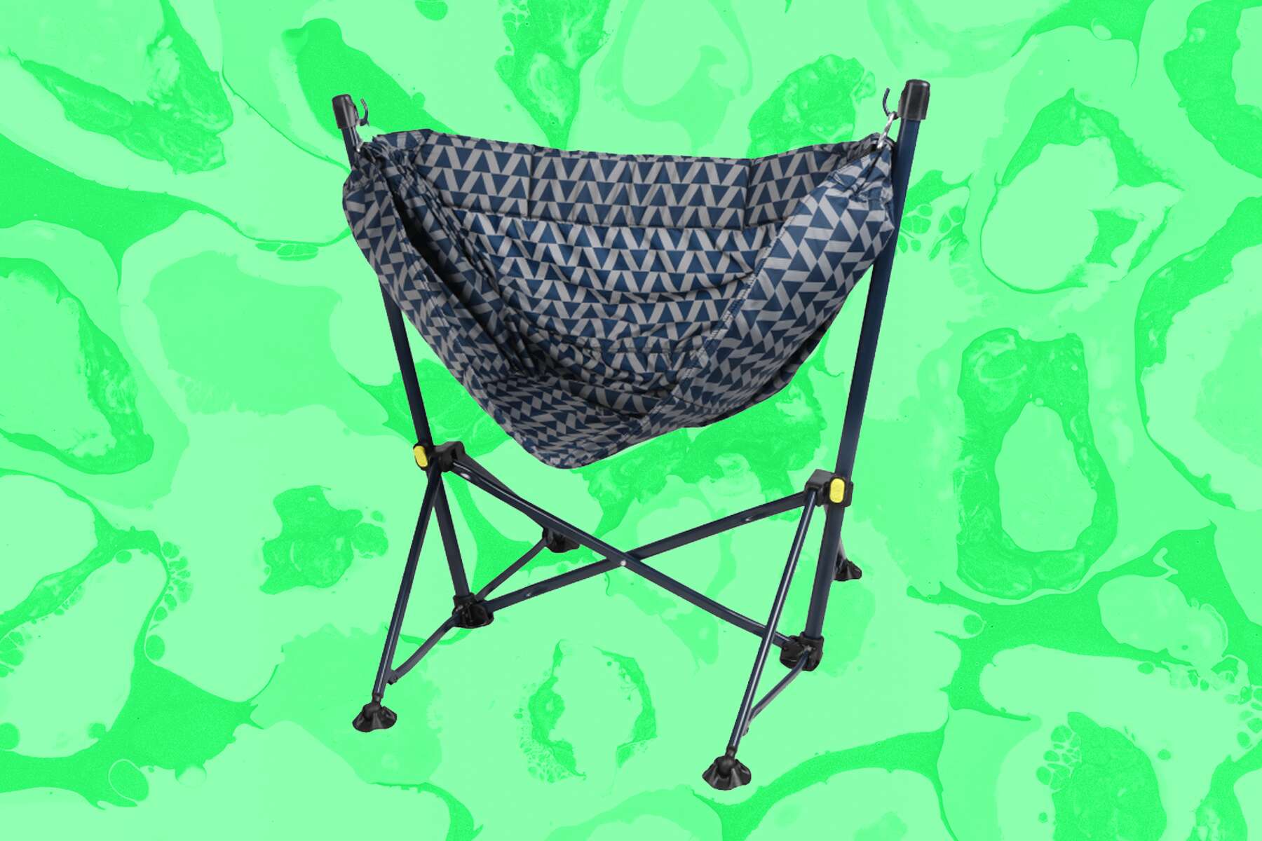Ozark Trail Steel Folding Hammock Chair with Padded Seat Portable Camping Chair