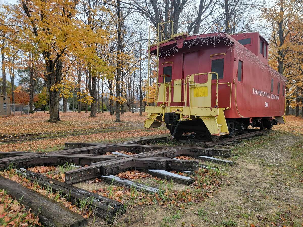 The Thompsonville Area Revitalization Project has plans to move the caboose to where Diamond Crossing's actual tracks are as part of plans to create a community space. 
