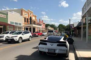 Downtown Bastrop. Based on the cars, perhaps Hollywood has already arrived. 
