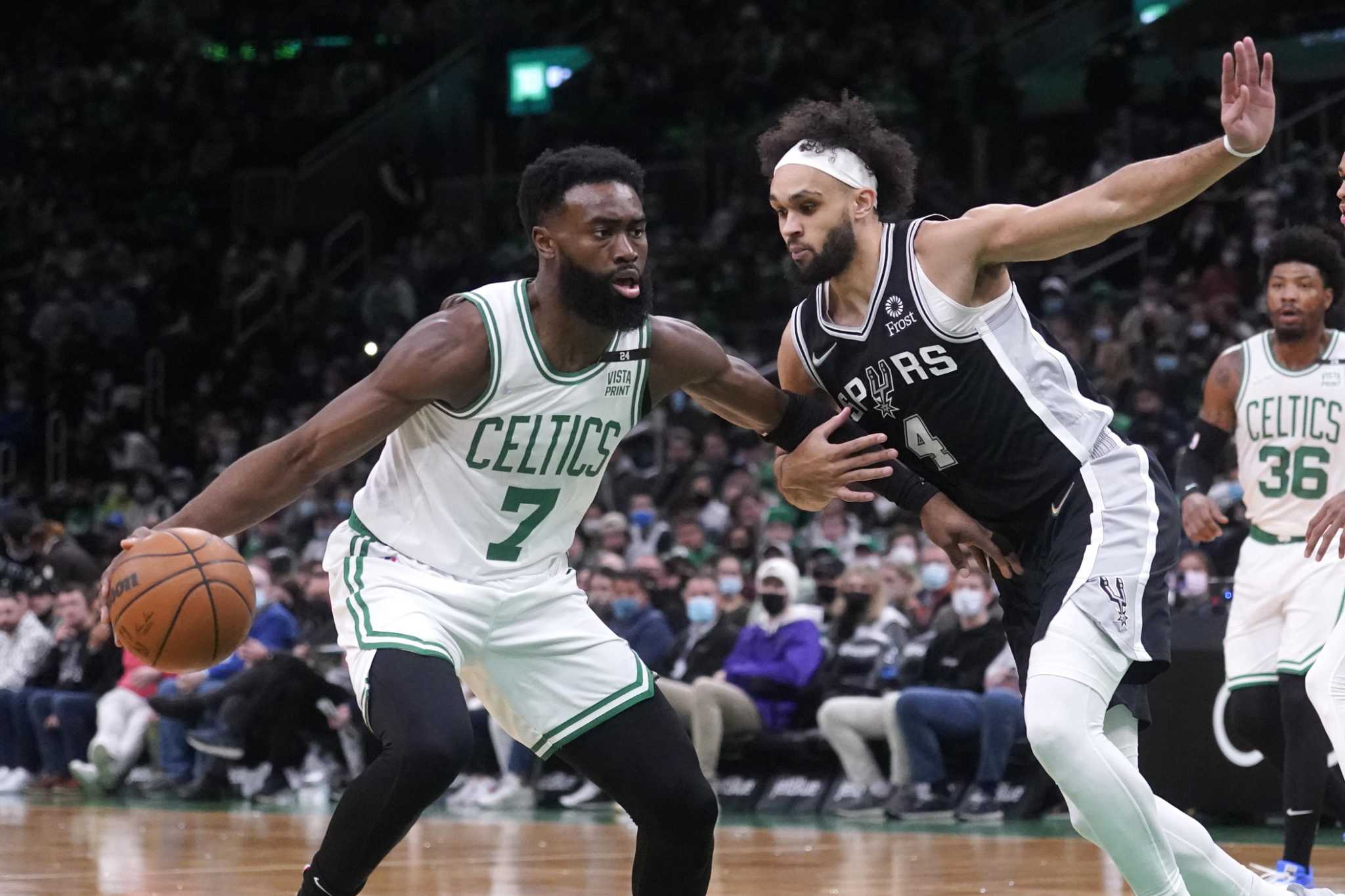 Derrick White delivers defensively in crunch time against Celtics