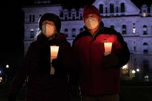 Photos: Vigils in Albany and Glens Falls mark 2021 storming of U.S. Capitol
