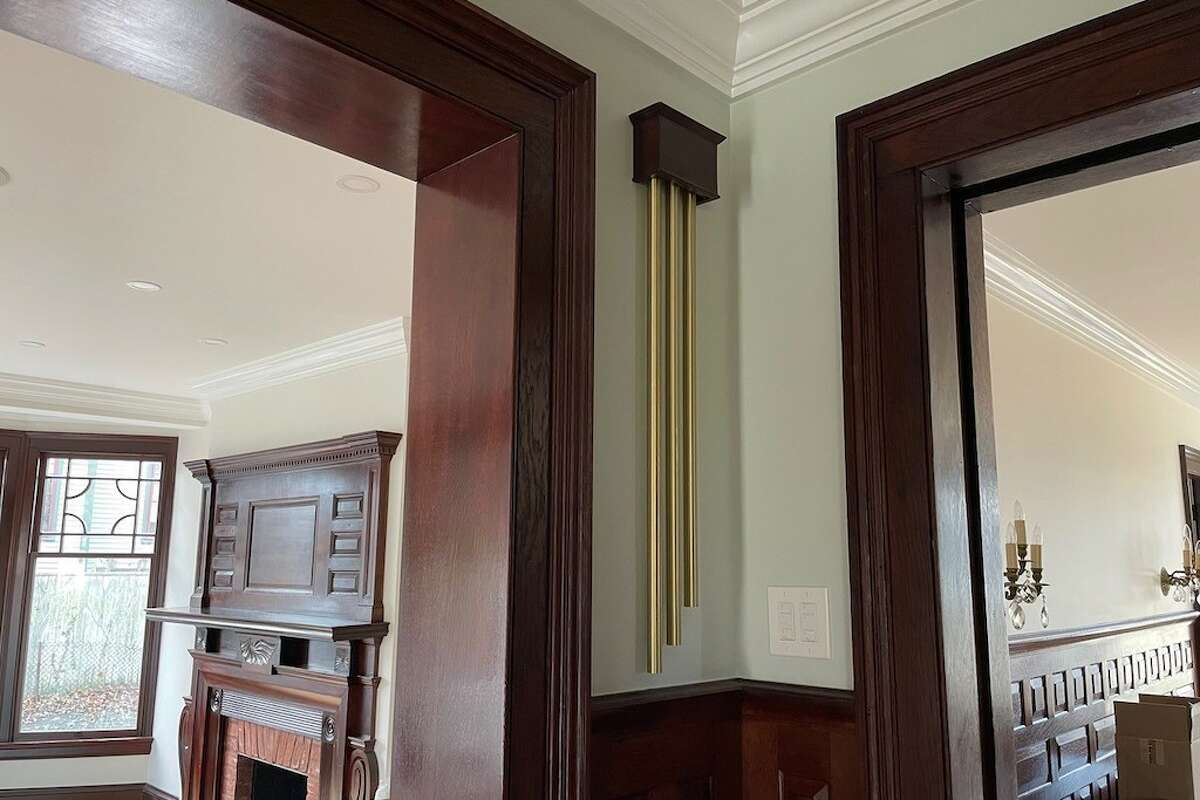 A longbell chime in a home.